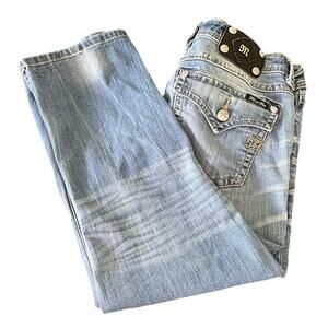 Miss Me Jeans Boyfriend Capri Women's Size 30 Embellished Y2K